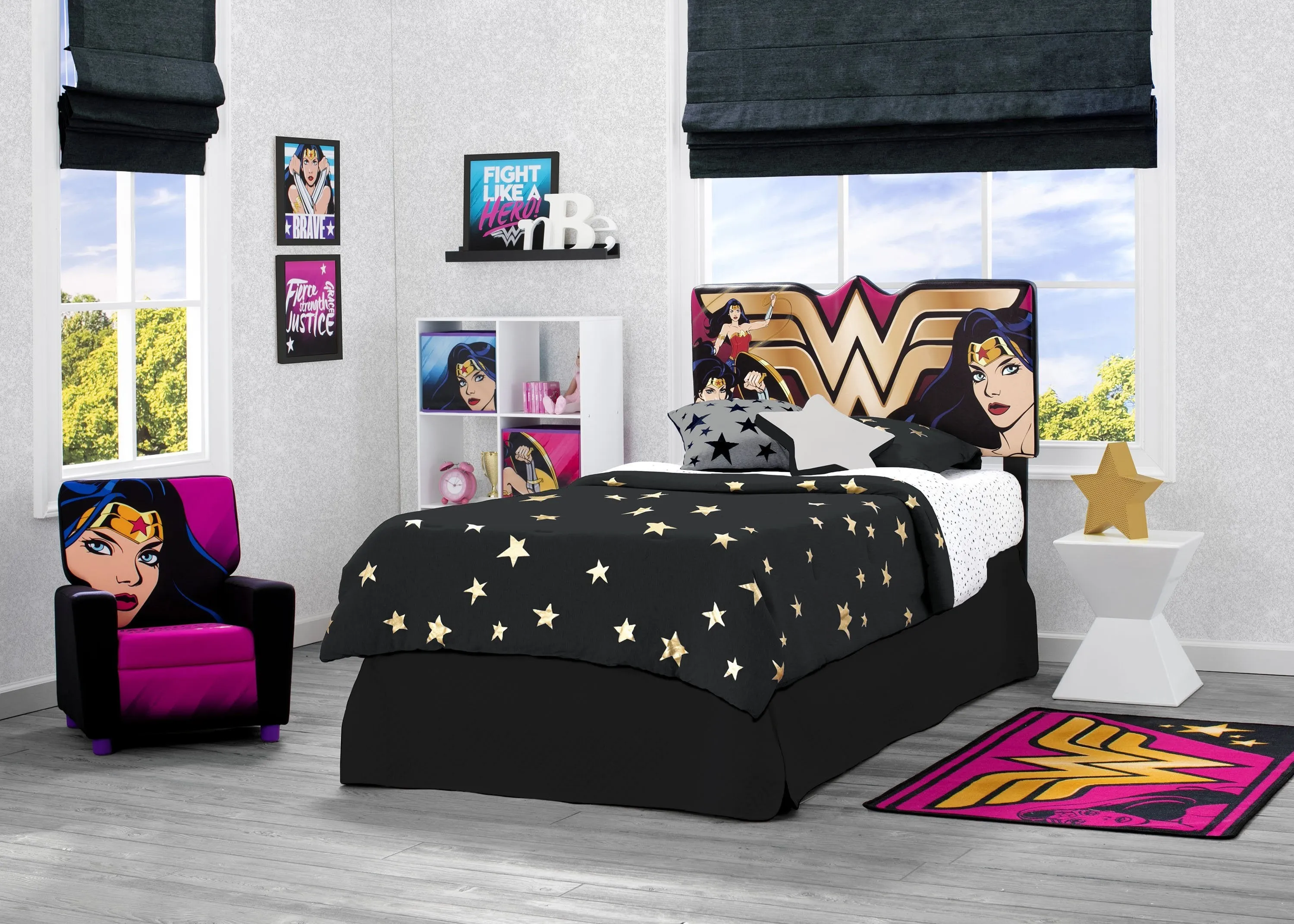 DC Comics Wonder Woman Upholstered Headboard