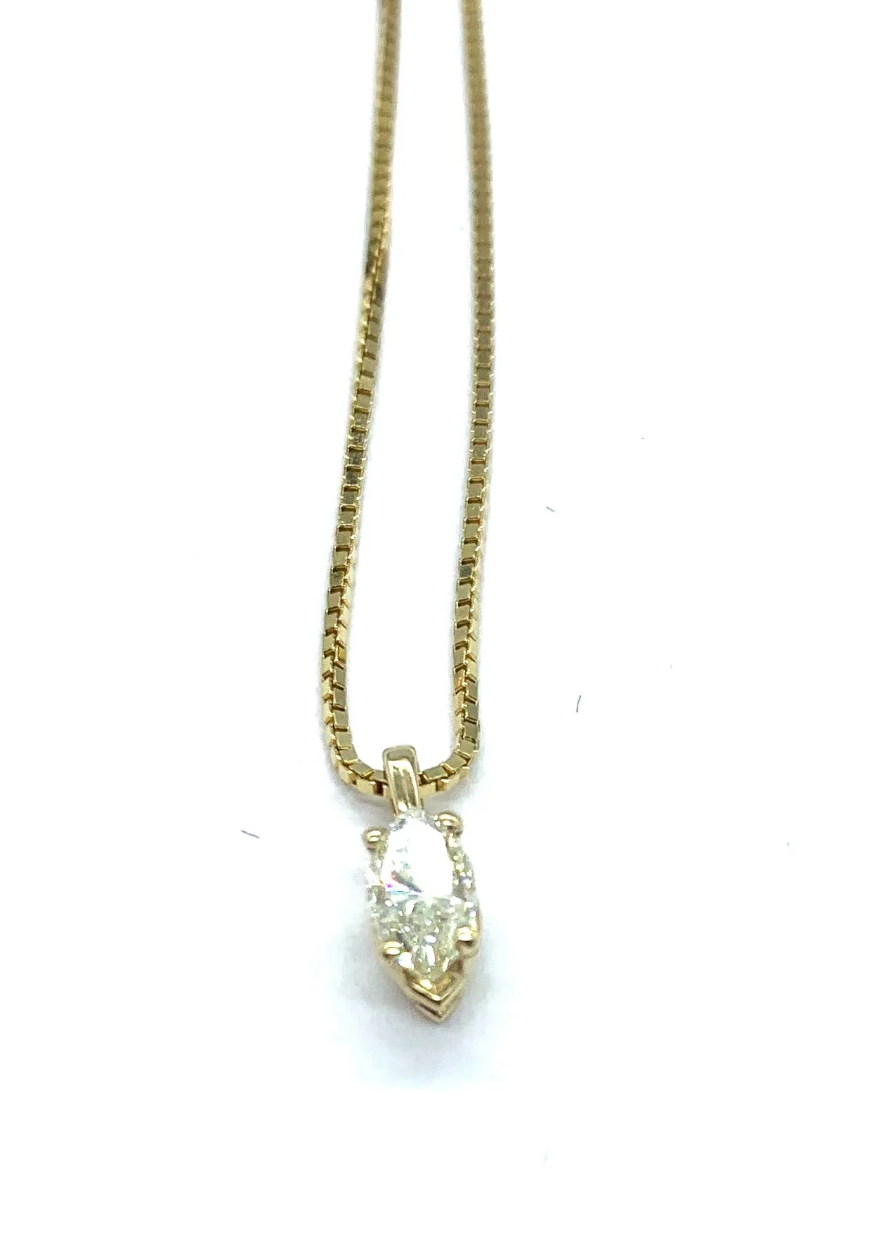 Diamond Marquise Pendant