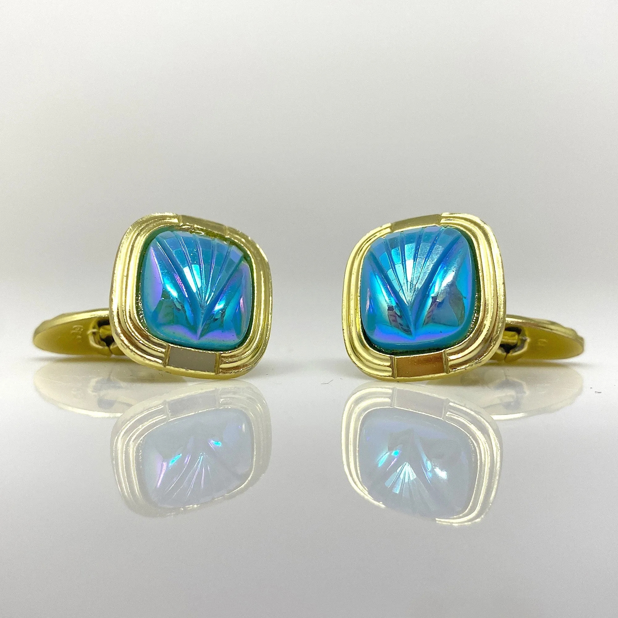 EMBRY vintage blue cuff links