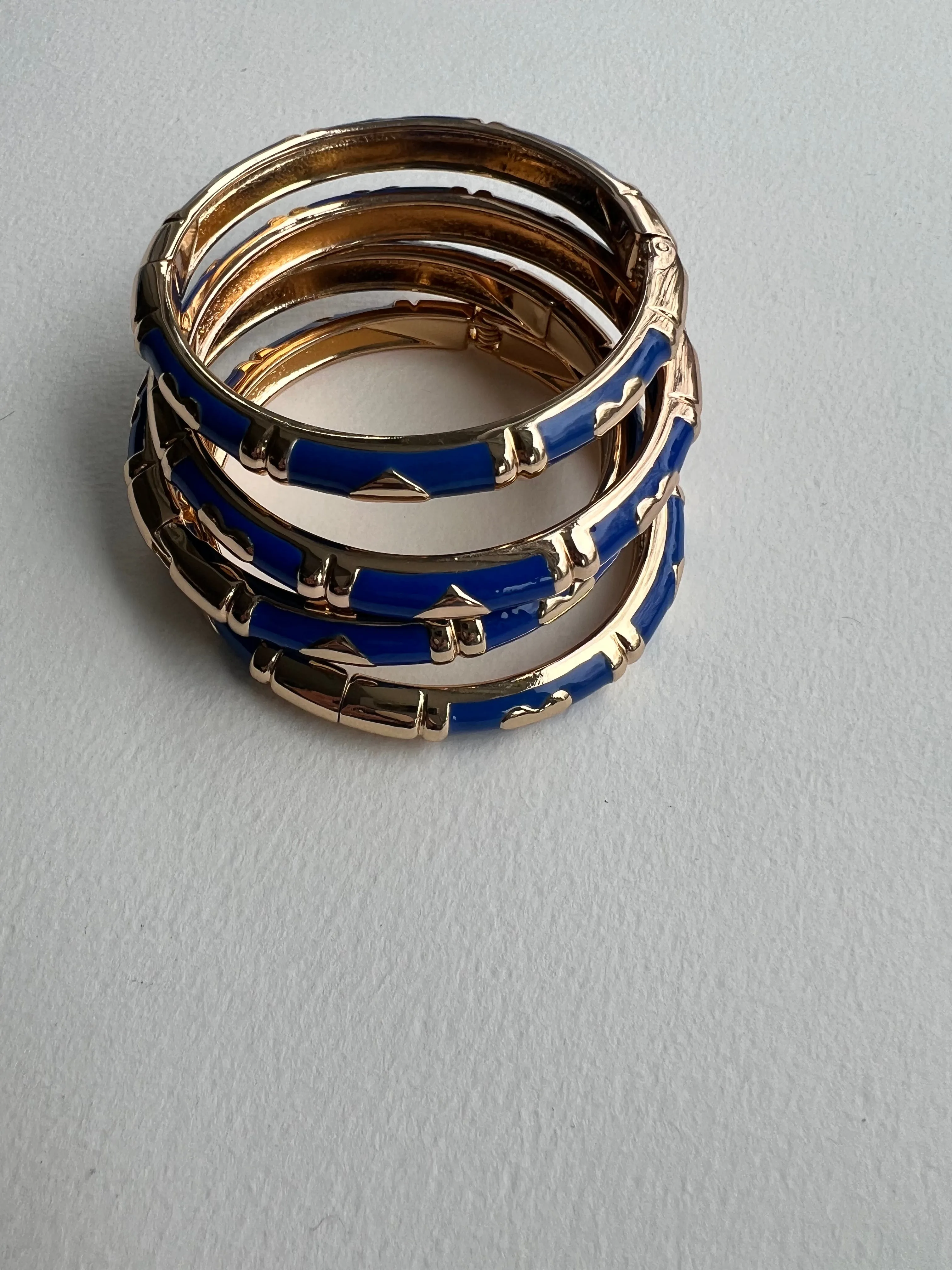 Enamel Bracelets | Gold   Black