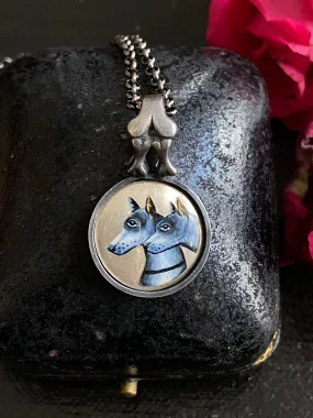 Enamel Dog Pendant