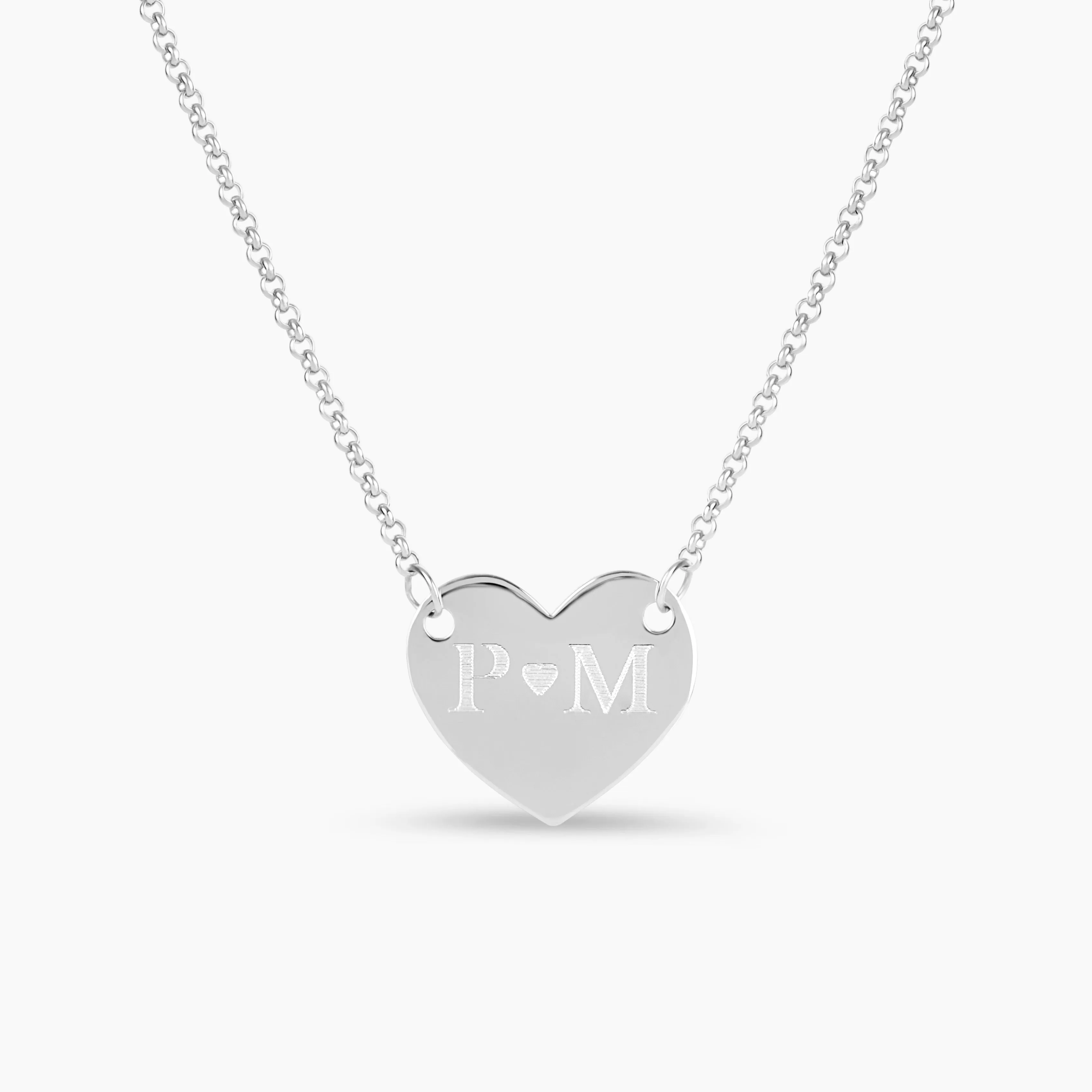 Engraved Heart Pendant