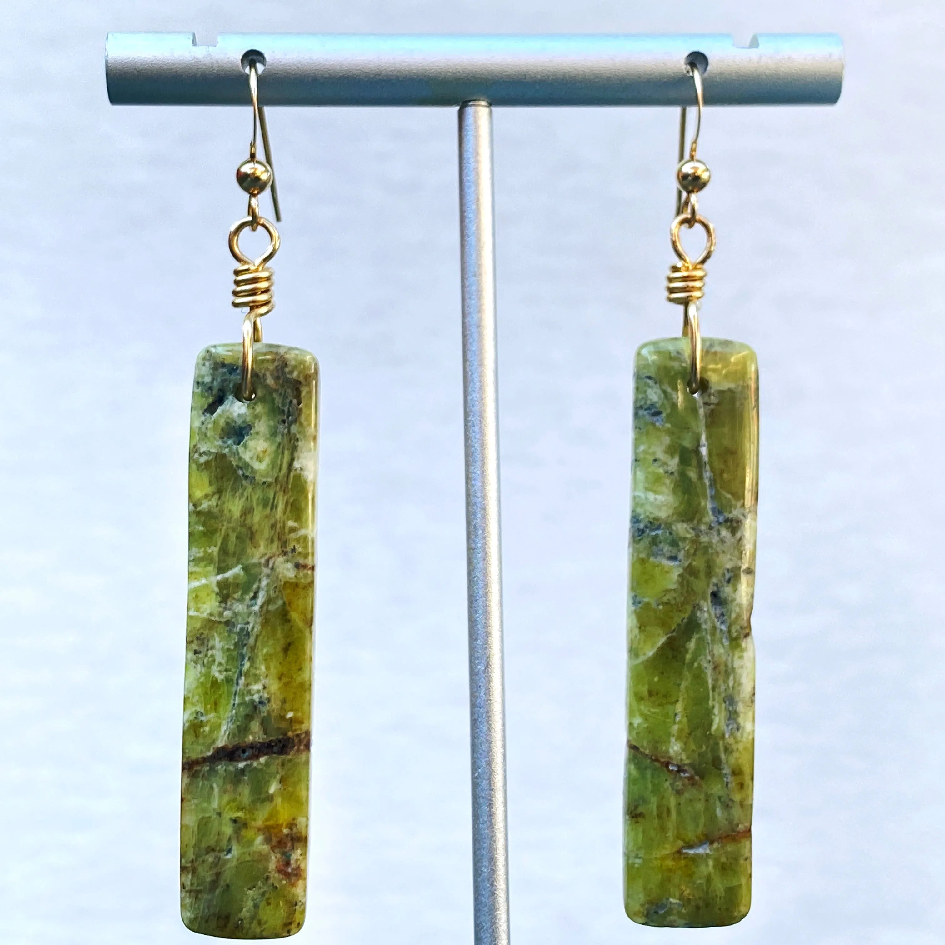 Genuine Peridot gemstone Earrings