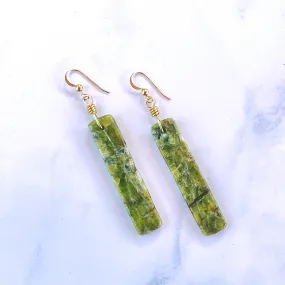 Genuine Peridot gemstone Earrings