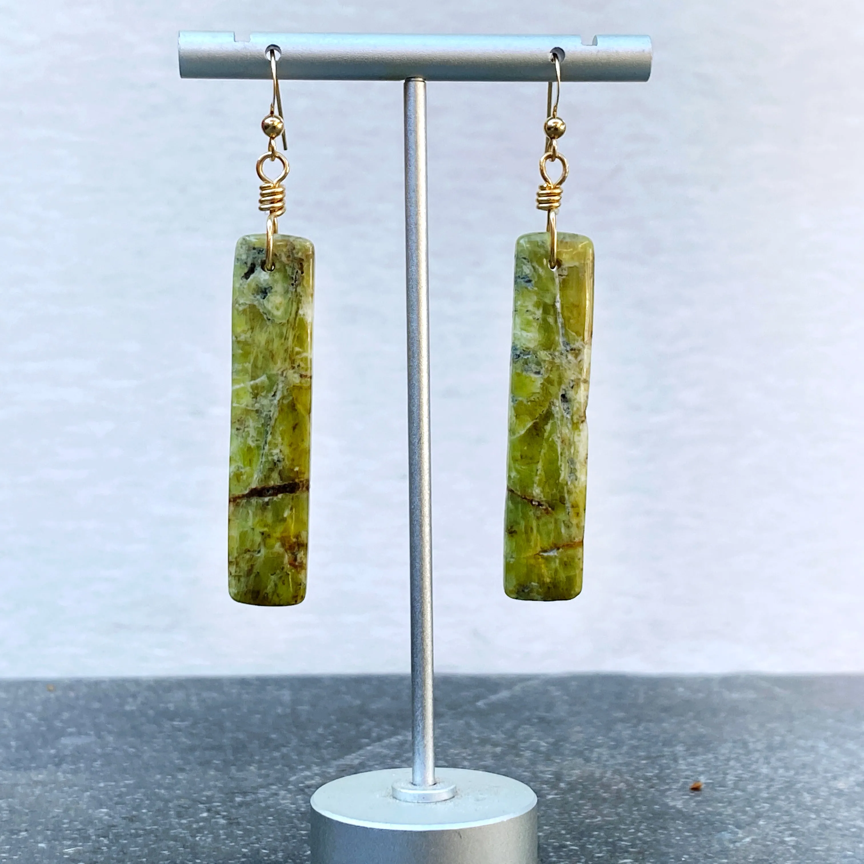 Genuine Peridot gemstone Earrings