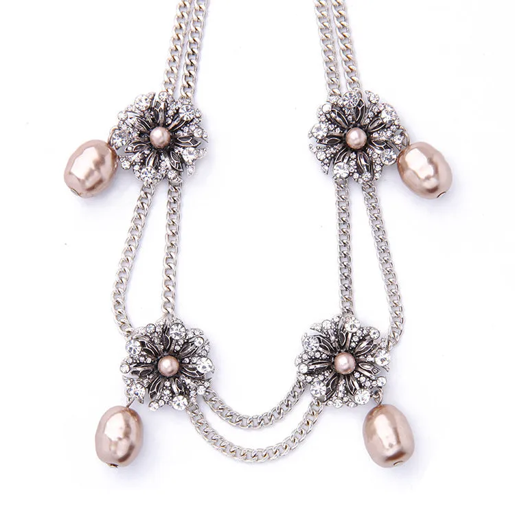 GINGER - Teardrop Pearl Necklace