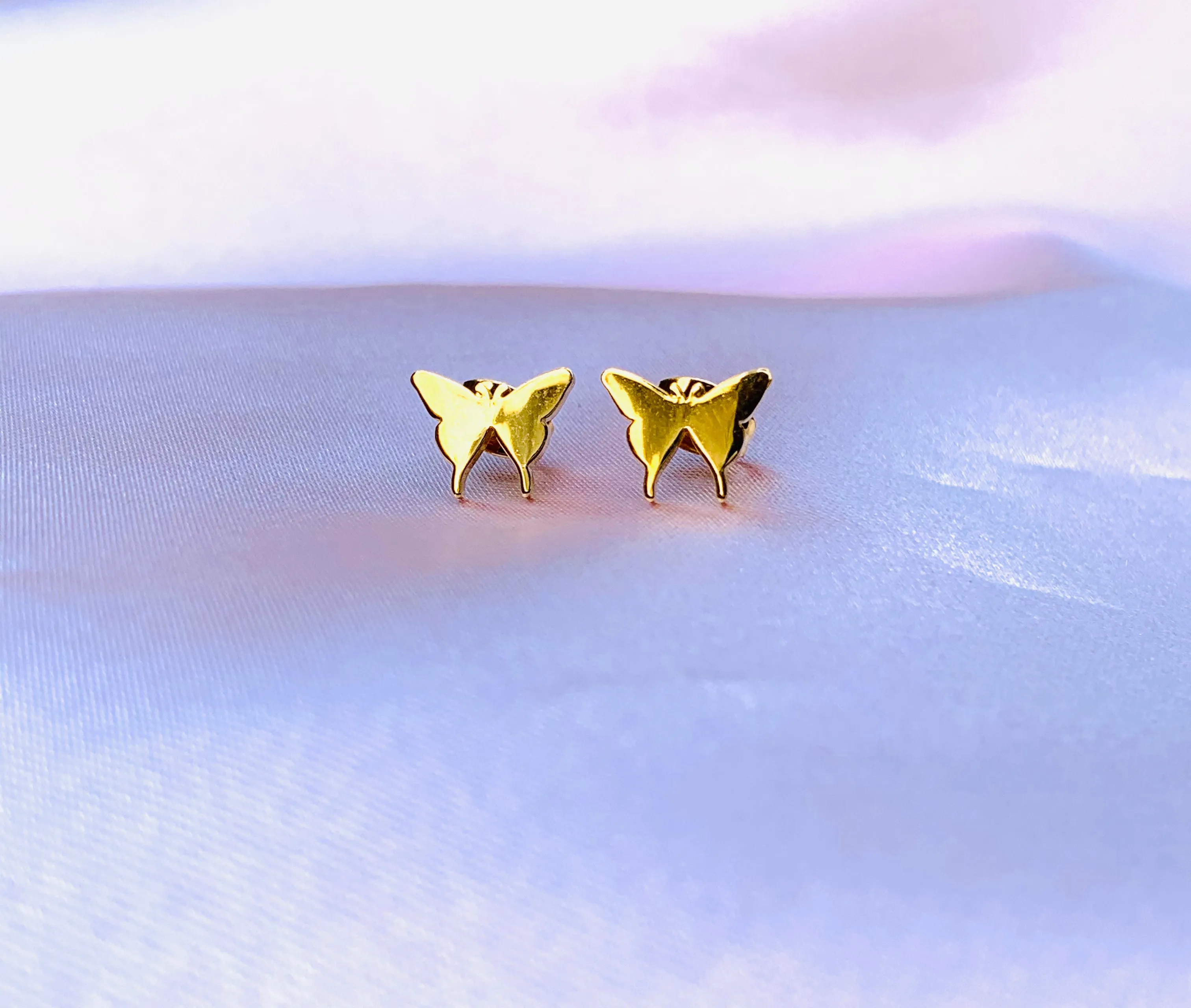 Gold plated stud earrings/fashion/earrings/women/#04GPSE