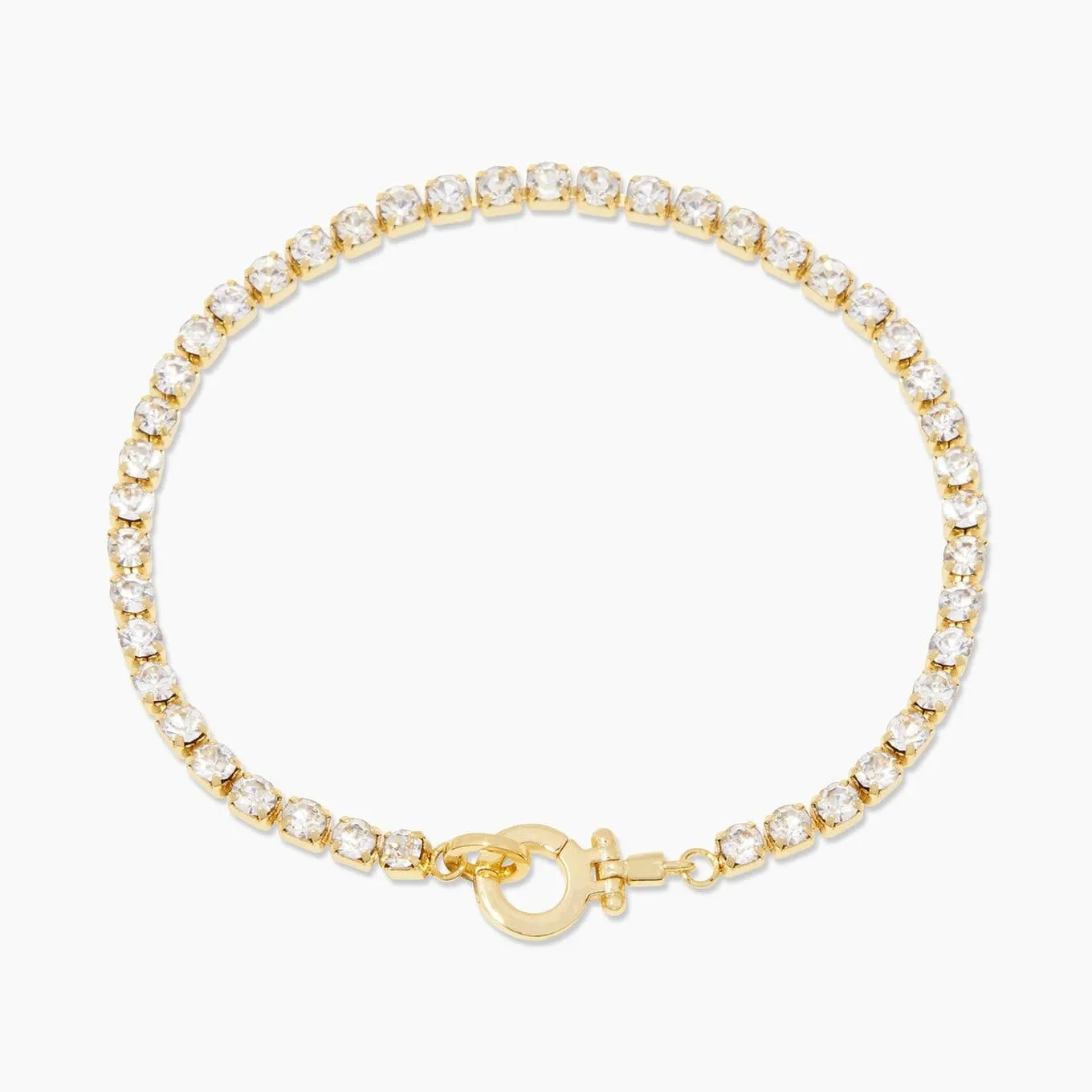 Gorjana Parker Shimmer Clasp Bracelet (gold)