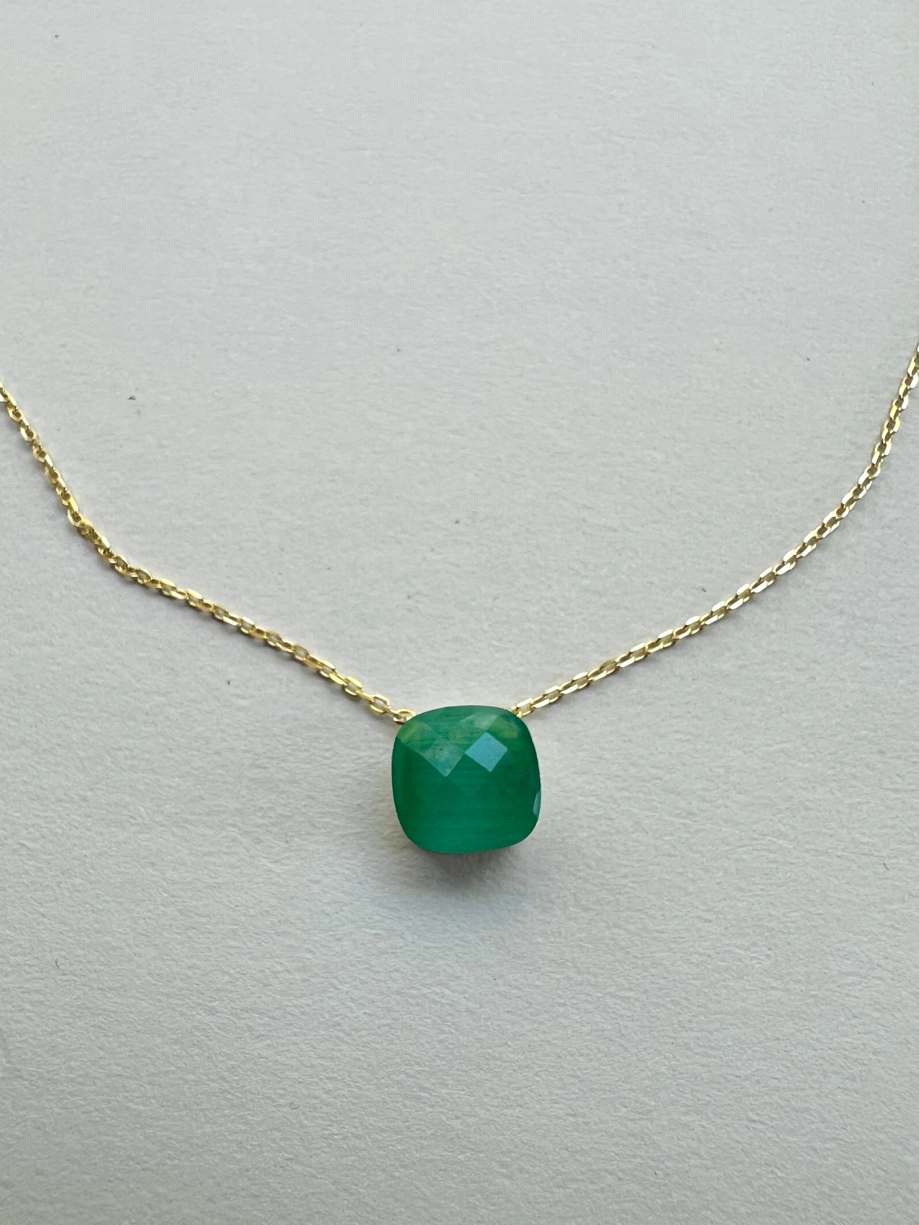 Green Crystal Necklace | Ocean