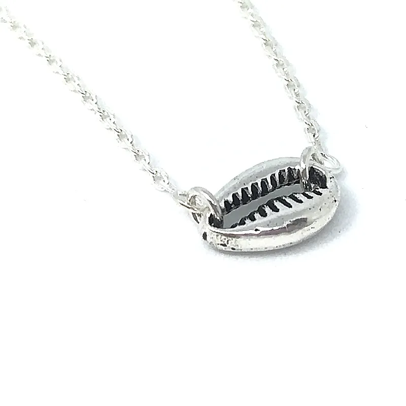 Gypsy Silver Cowrie Necklace