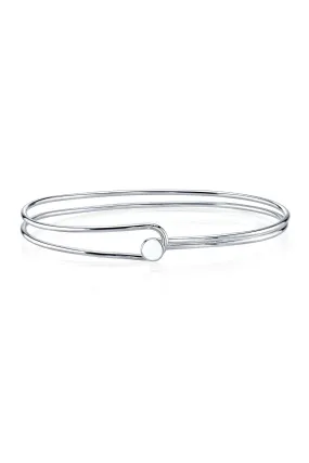 HAIRPIN HOOK BRACELET IN SILVER BY SLOAN