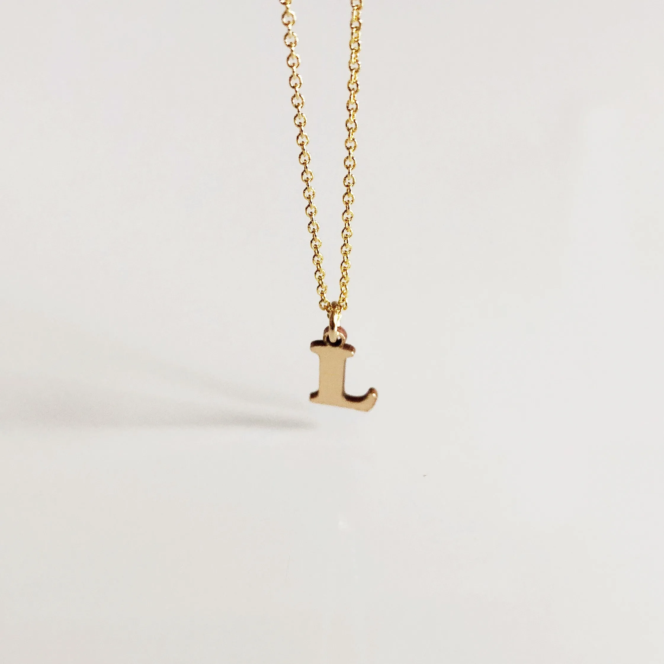 Initial charm necklace (N283)