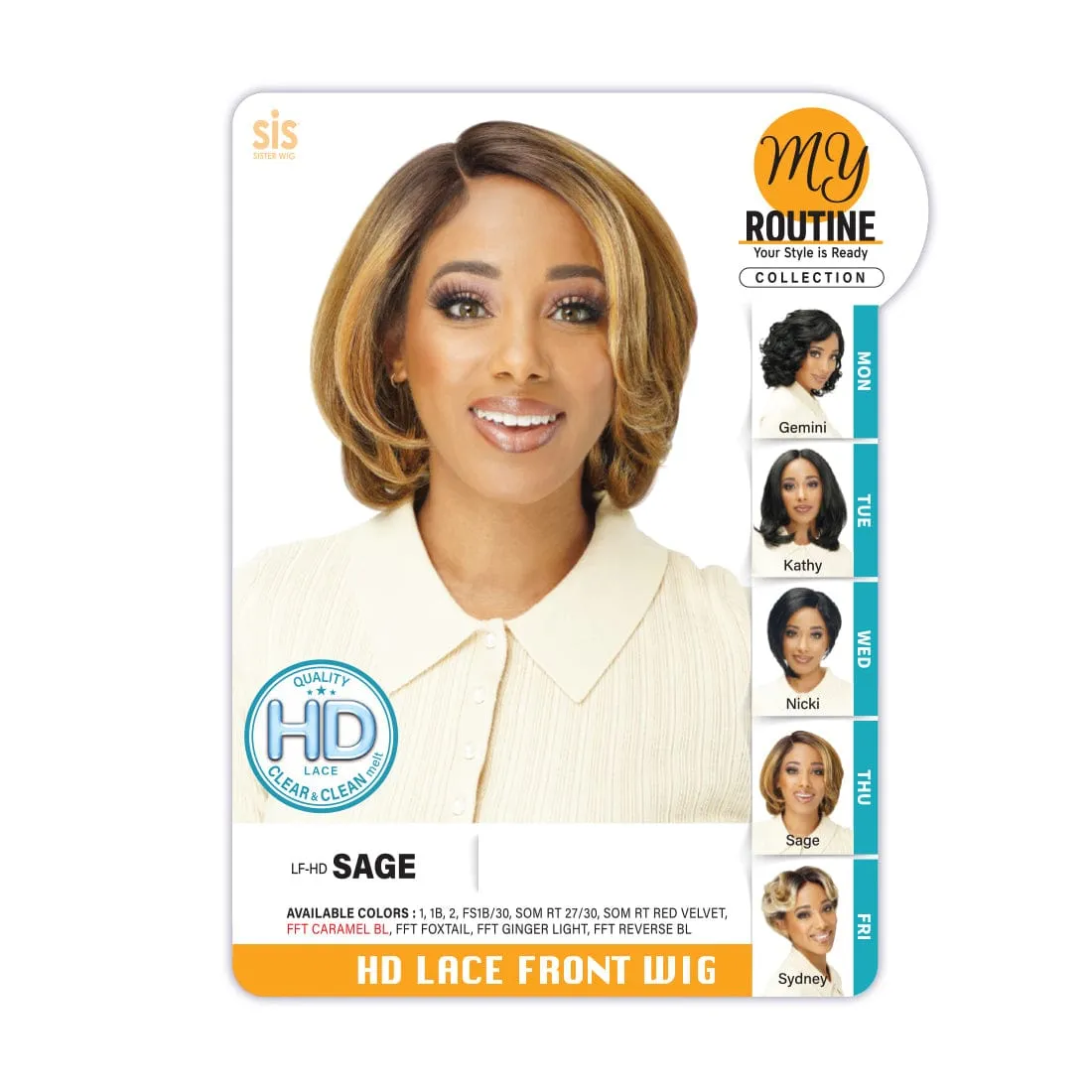 LF-HD SAGE | Zury Synthetic HD Lace Front Wig