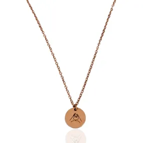 Love Hands Pendant Necklace ( 14k Gold / Rose Gold)