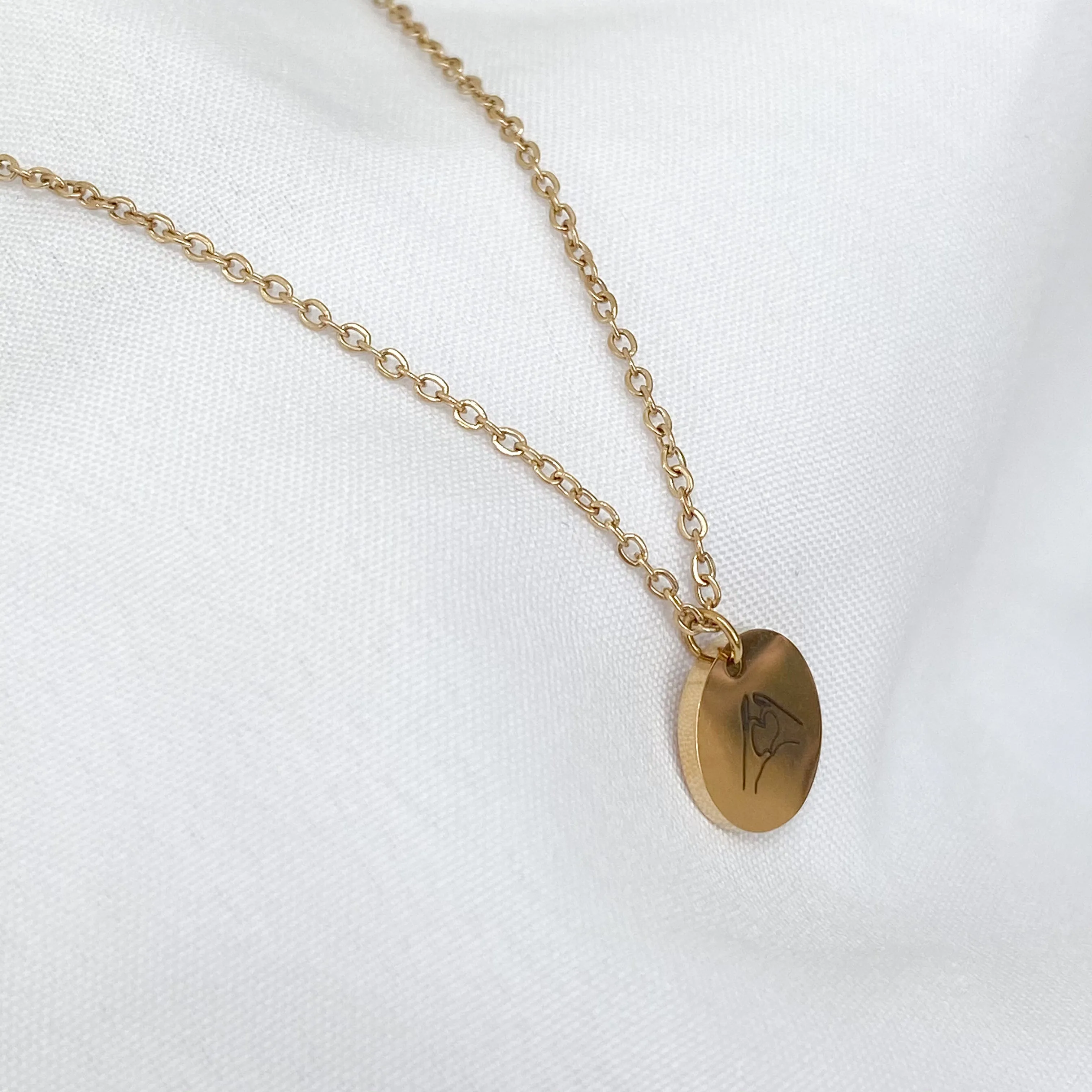 Love Hands Pendant Necklace ( 14k Gold / Rose Gold)