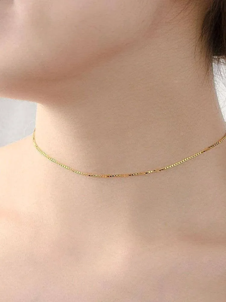 Marzia Box Chain Necklace