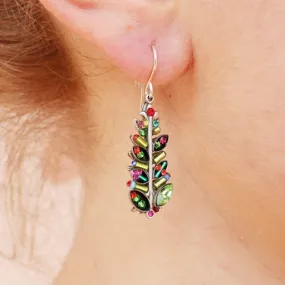 Mosaic Christmas Tree Earrings