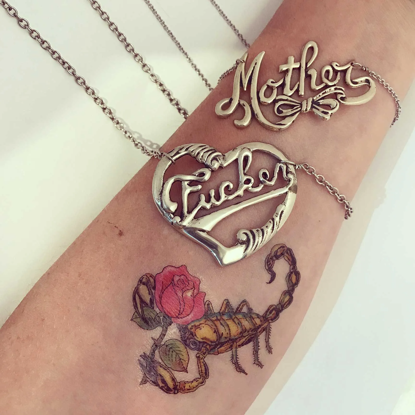 Mother in Script Necklace