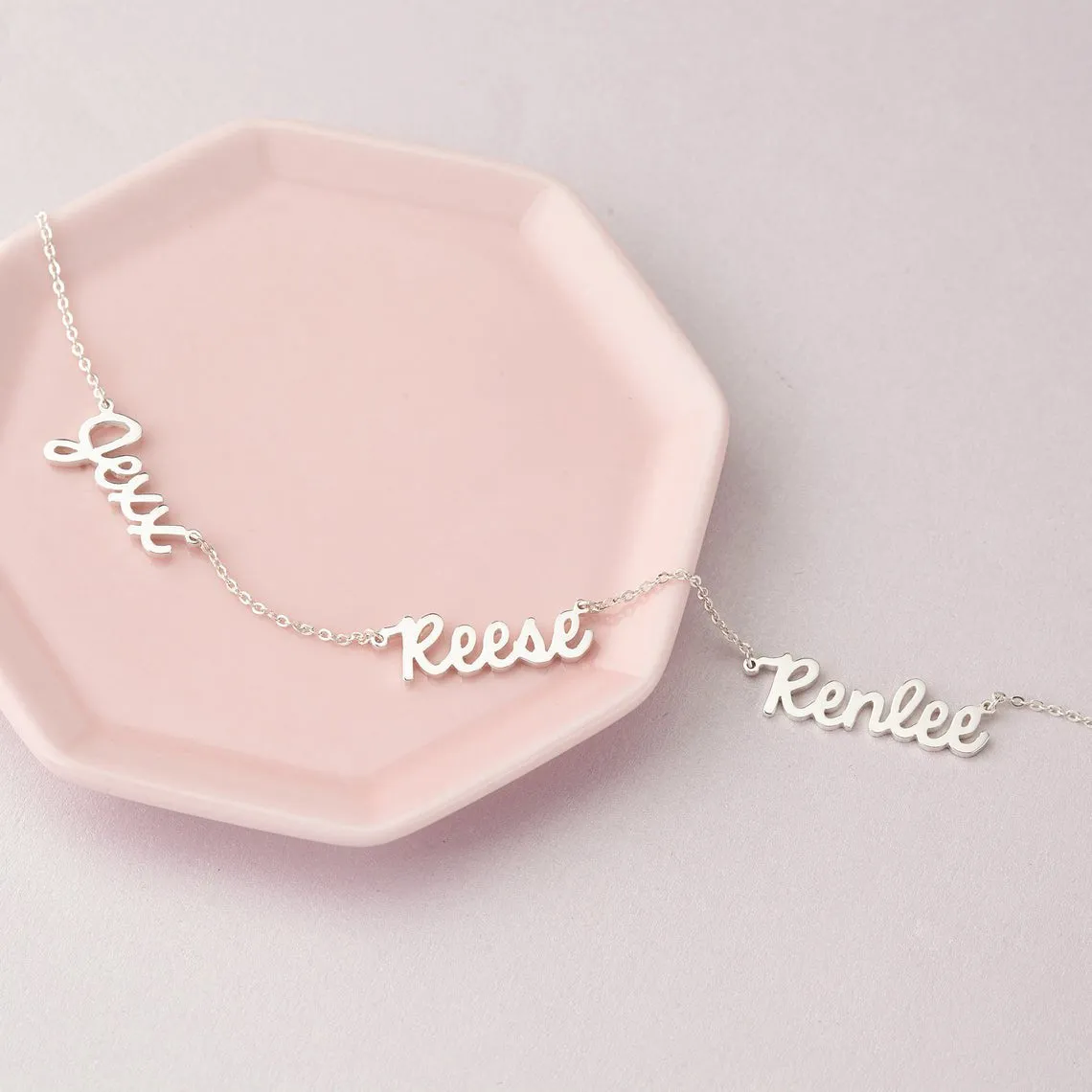 Multiple Name Necklace Personalized Jewelry