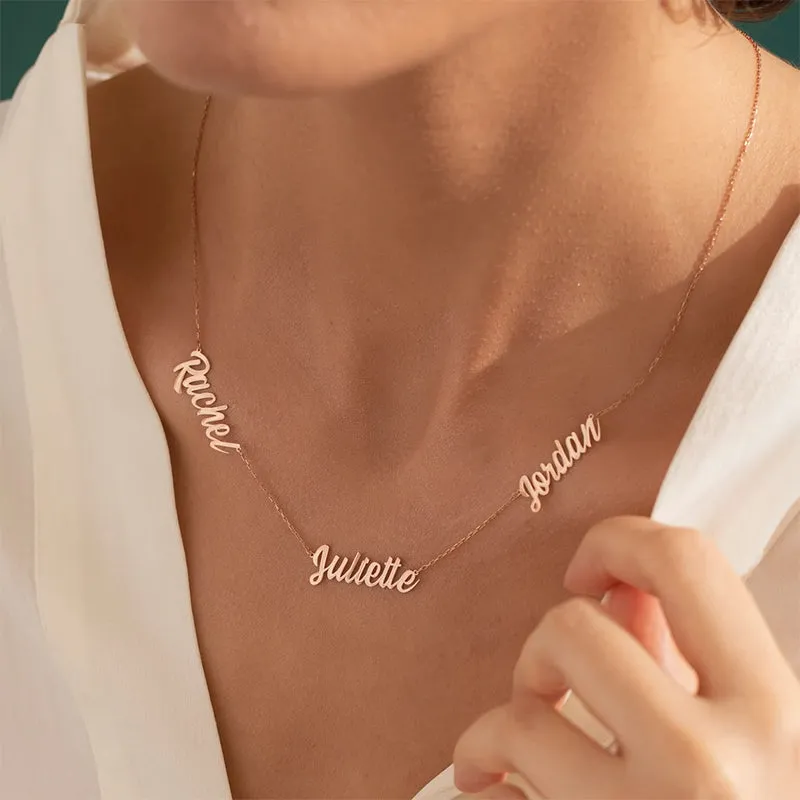 Multiple Name Necklace Personalized Jewelry