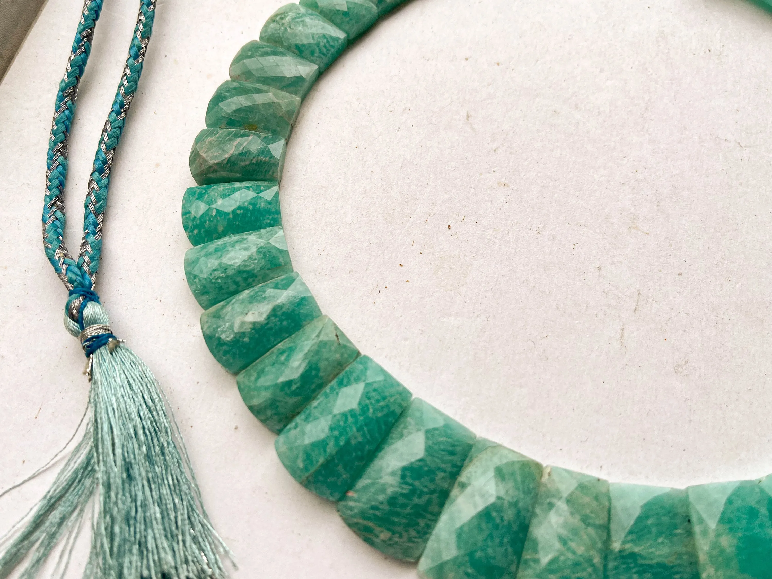 Natural Amazonite Bib Necklace, Cleopatra Egyptian Necklace, Amazonite Choker Handmade Necklace, Amazonite Necklace