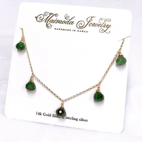 Necklace IVANAH - emerald (N389)