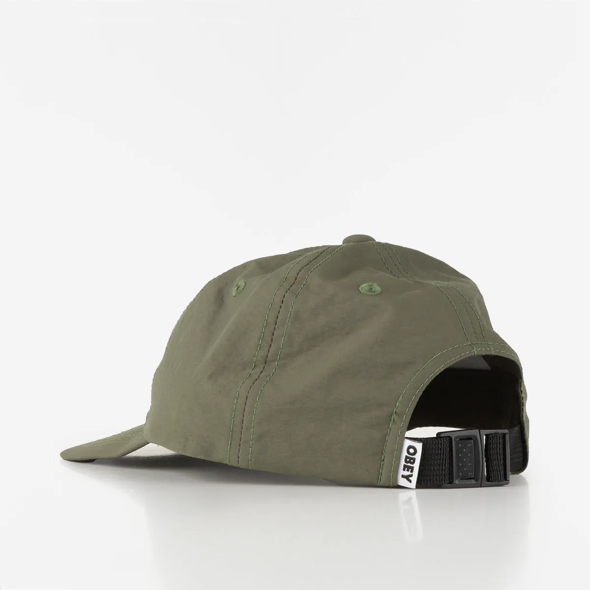 OBEY Lowercase Nylon 6 Panel Strapback Cap