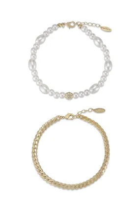 Pearl Pairings Anklet Set