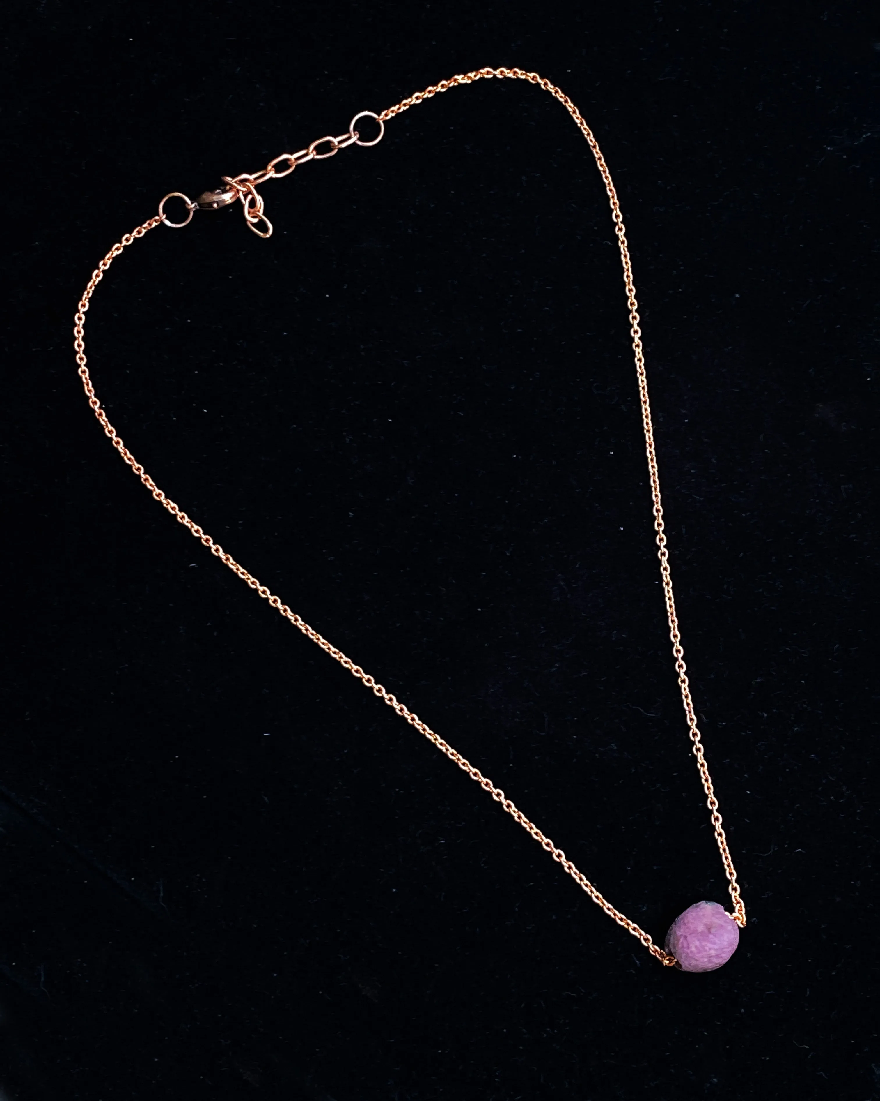 Raw Ruby Choker Necklace