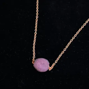 Raw Ruby Choker Necklace