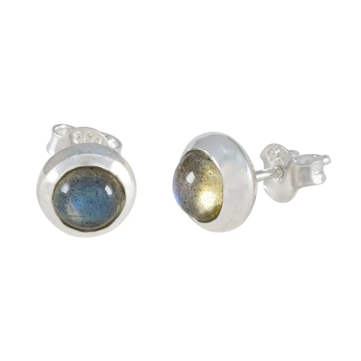 Riyo Fit Sterling Silver Earring For Damsel Labradorite Earring Bezel Setting Multi Earring Stud Earring