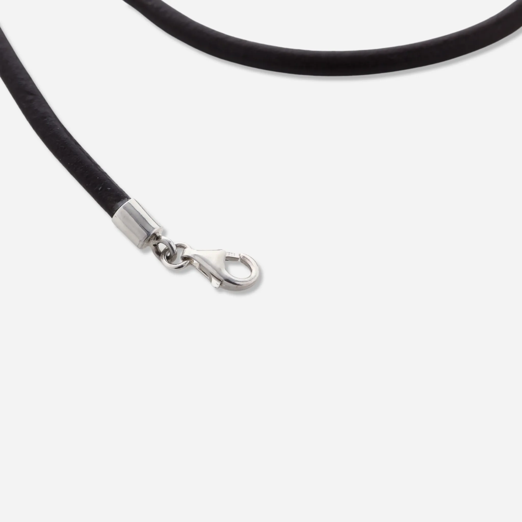 Slim Black Leather Choker