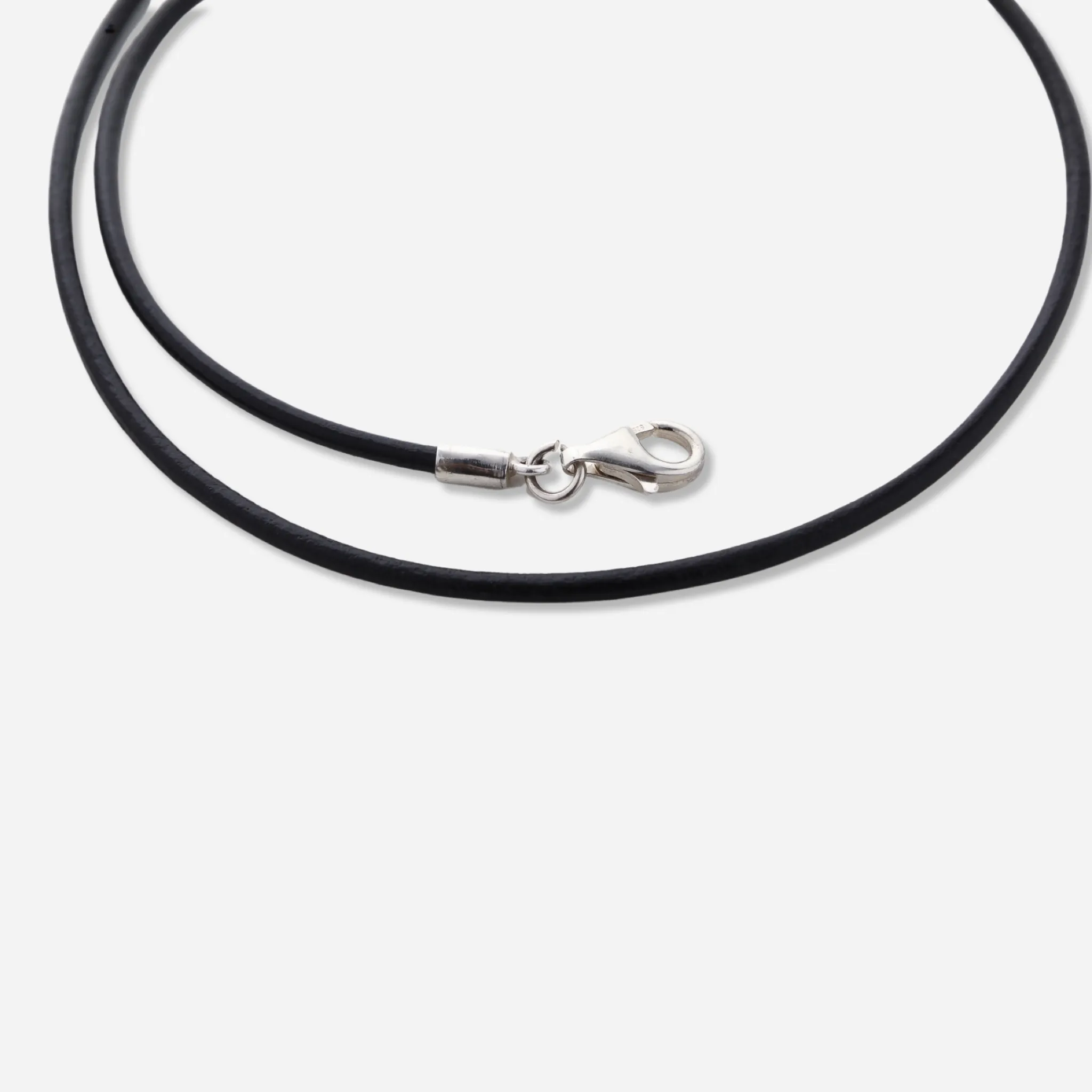 Slim Black Leather Choker