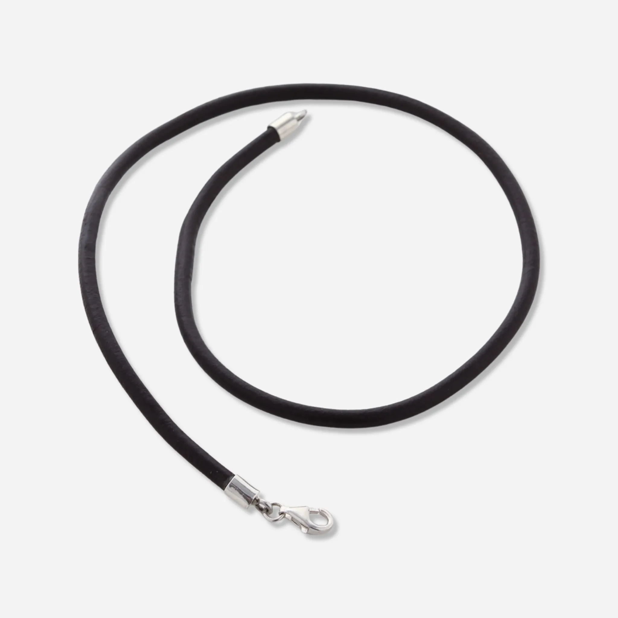 Slim Black Leather Choker