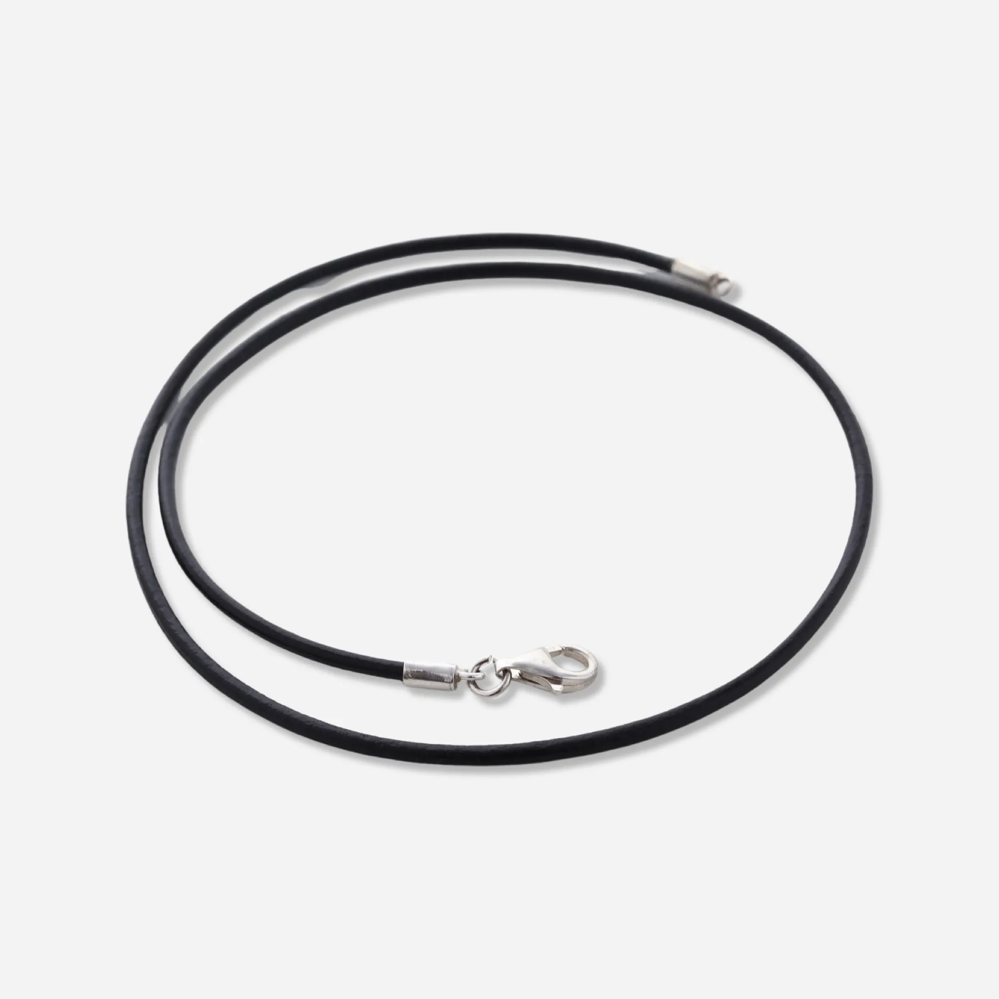 Slim Black Leather Choker