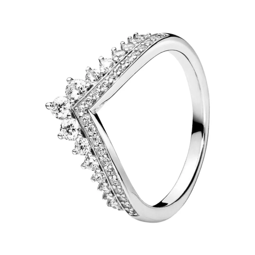 SPARKLING STACKABLE CROWN RING