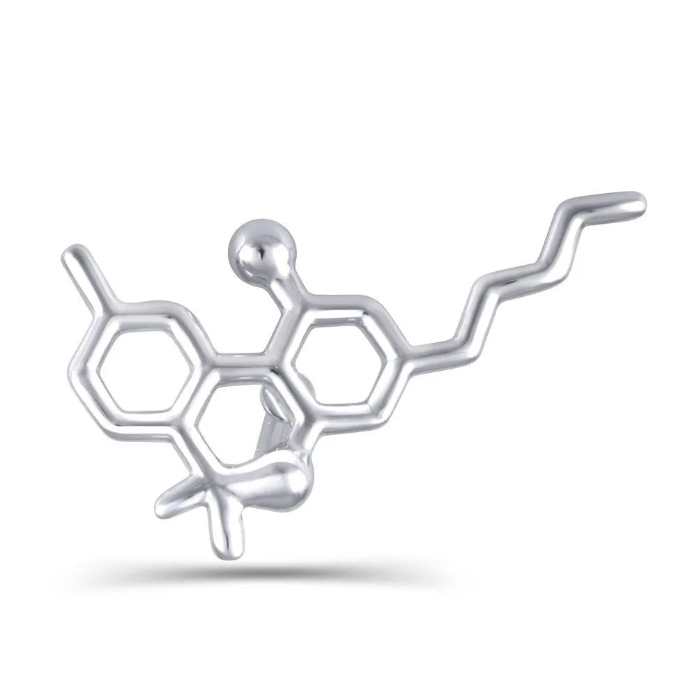 Sterling Silver Molecule Fashion/Lapel Pin