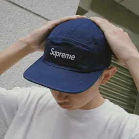 Supreme Washed Chino Twill Camp Cap Navy