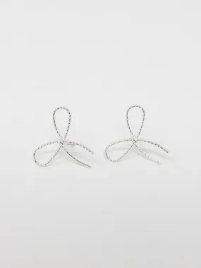 Textured Bow Earring