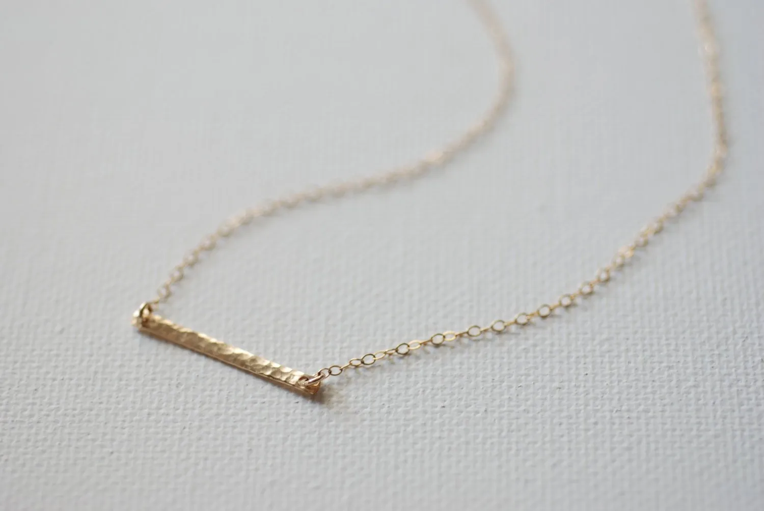 Wholesale Gold Hammered Bar Necklace, Horizontal Bar Necklace, Dainty Hammered Bar, Sideways Bar Necklace, Gold Bar, Gold Bar Pendant