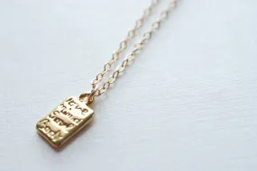 Wholesale Rectangle Bar Necklace - love, mind, soul, body, layering necklace, Gold Bar Necklace, Personalized Bar Necklace, Simple Everyday Necklace